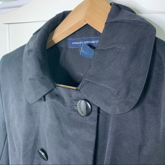 French Connection Gathered Collar Double Breasted Blazer - Picture 5 of 11